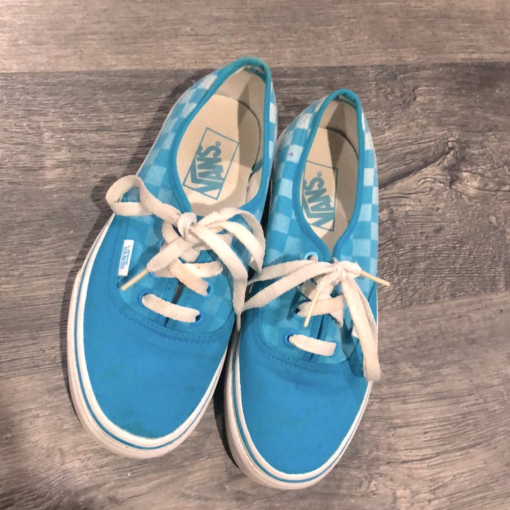 Blue & white Vans
